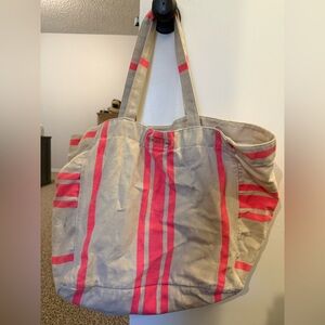 Victoria's Secret Pink and Tan Tote Bag